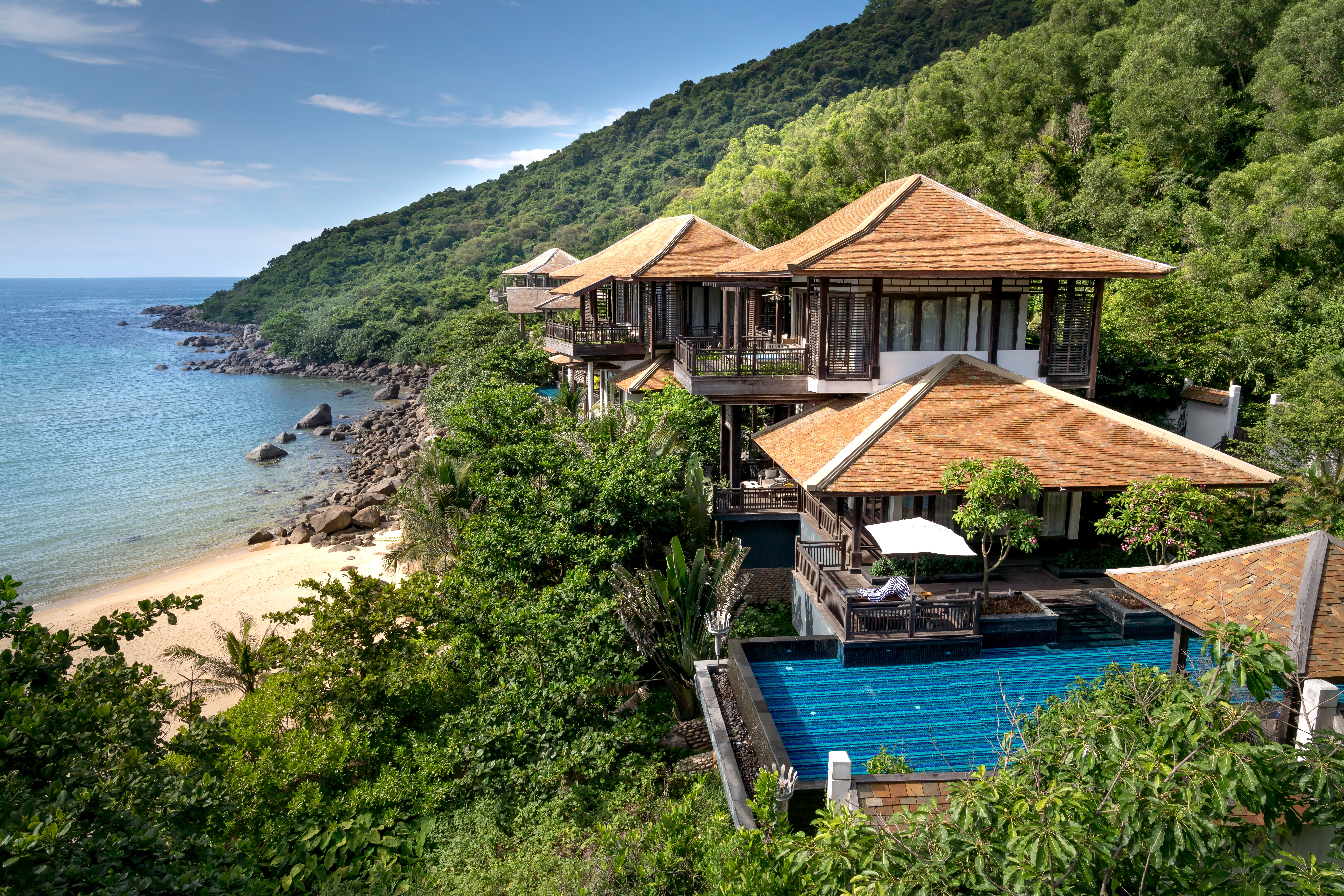 Private villa with ocean view
